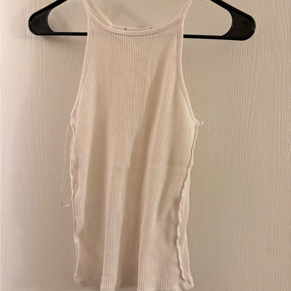 White Ribbed Tank Top - Picture 1 of 1